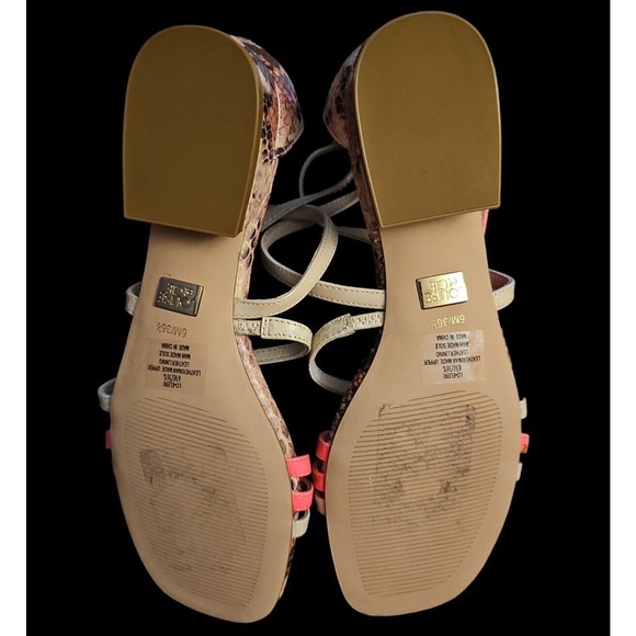 Louise et Cie Strappy Sandals Women Sz6 Cute Neon Toes! A5 - Picture 5 of 7